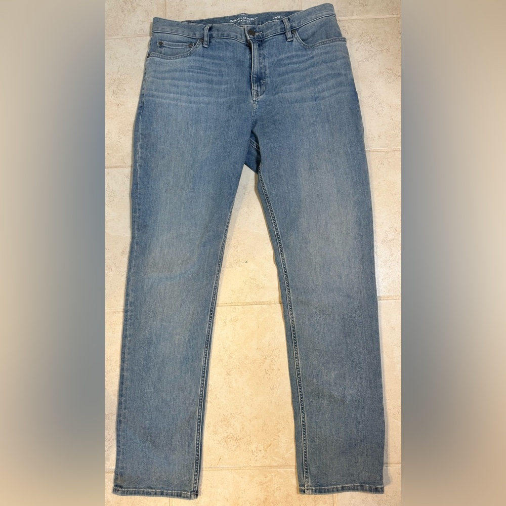 Banana Republic‎ Traveler Jeans Slim Fit Light Wash 34x32